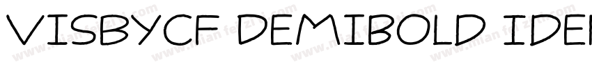 VisbyCF DemiBold Identity H字体转换